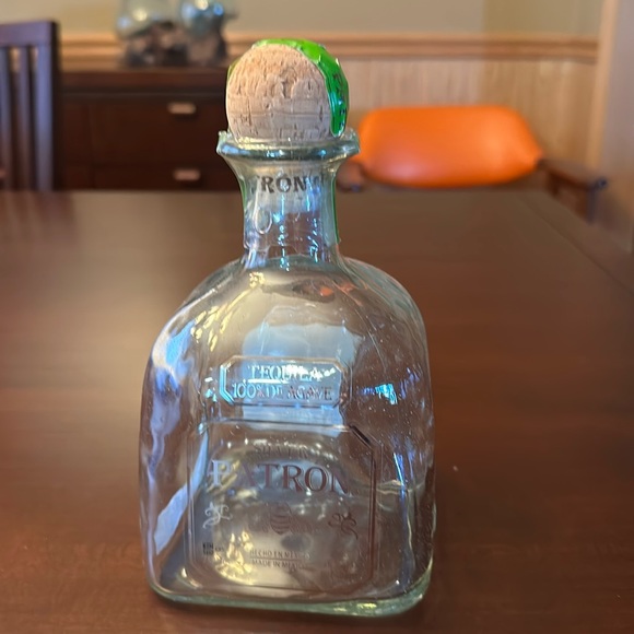 Patron Dining Patron Silver Empty Bottle With Cork Poshmark